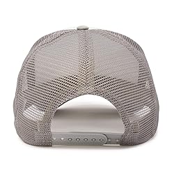 Blank Hat Two Tone Summer Mesh Cap in Gray and