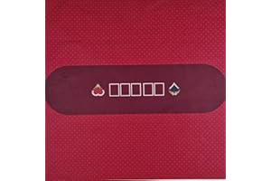 BALIKEN 108 X56 Inch Texas Holdem Felt Professional Grade Mat,Dustproof Professional Gambling Tablecloth,Washable and Ironable