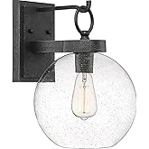 Quoizel BAE8410GK Barre Coastal Armour Outdoor Wall Sconce Lantern, 1-Light 150 Watt, Grey Ash