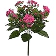 Vickerman Everyday Artificial Hot Pink Kanachoe Bush 17.25" Long - Premium Faux Floral Decor for Wedding or Everyday Arrangements - Maintenance Free Flowers