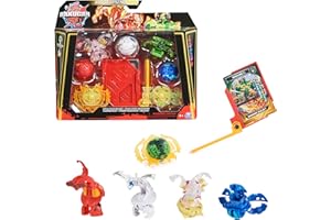 Bakugan Battle 5-Pack, Special Attack Bruiser, Dragonoids, Hammerhead, Nillious; Customizable, Spinning Action Figures, Kids Toys for Boys and Girls 6 and up