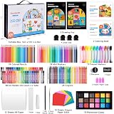 Shuttle Art 335-Piece Kids Art Set with Pencils, Crayons, Paints & Books view 3