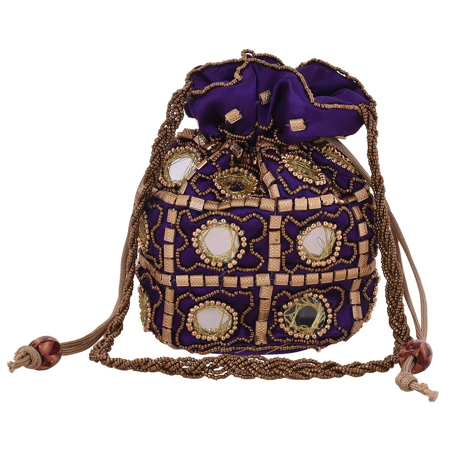 craft trade ethnic rajasthani potli bag for women, bridal, casual, party, wedding