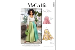 MCCALL'S McCall M8205ZZ Misses' Circle Skirt Sewing Pattern Kit with Style Variations, Code M8205, Sizes L-XL-2XL