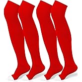 Panitay 2 Pairs Over The Knee Baseball Socks High Football Softball Socks Sport Extra Long for Boys Girls Youth Women Men