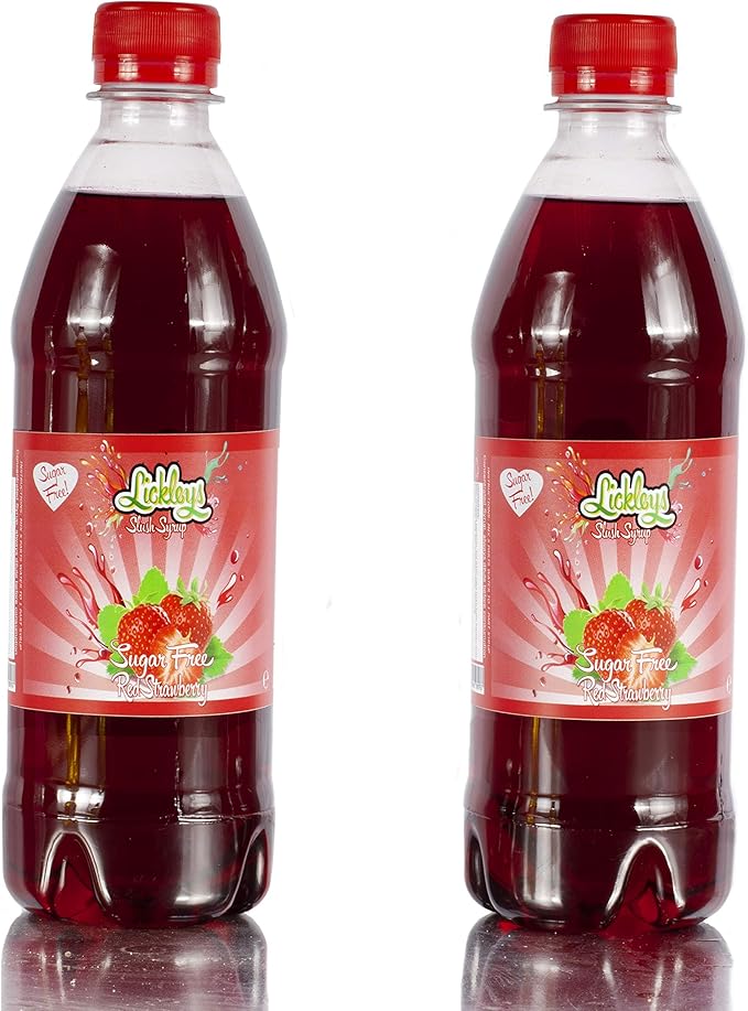Lickleys Twin Pack Sugar Free Slush Syrup for Slush Machines, Slush