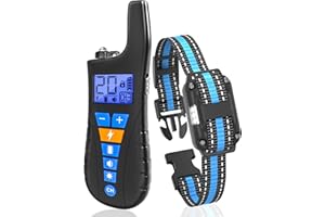 DOPARET Dog Shock Collar with Remote Control - 3300FT Remote Dog Training Collar with Waterproof Design for 3 Training Modes, Rechargeable Shock Collar for Dogs 8-120lbs