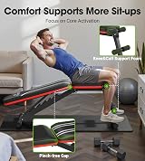 FLYBIRD Adjustable Bench Weight Bench 8-Position Backrest 3-Position Footrest view 6