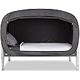 Privacy Pop Bed Tent (Twin) - BLACK