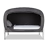 Privacy Pop Bed Tent (Twin) - BLACK