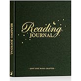 Lanpn Reading Journal Book Journal for Book Lovers Readers, 9.3" x 7.7" Book Tracker Journal, Linen Hardcover Reading Log Book with 52 Book Reviews, 158 Pages Reading Notebook Bookish Gifts (Green)
