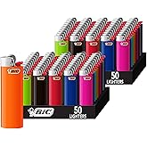 BIC Maxi Pocket Lighter, Classic Collection, Assorted Dark Blue, Red, Gray, Light Blue, Pink, Black and Purple Unique Lighter Colors, 100 Count Tray of Lighters