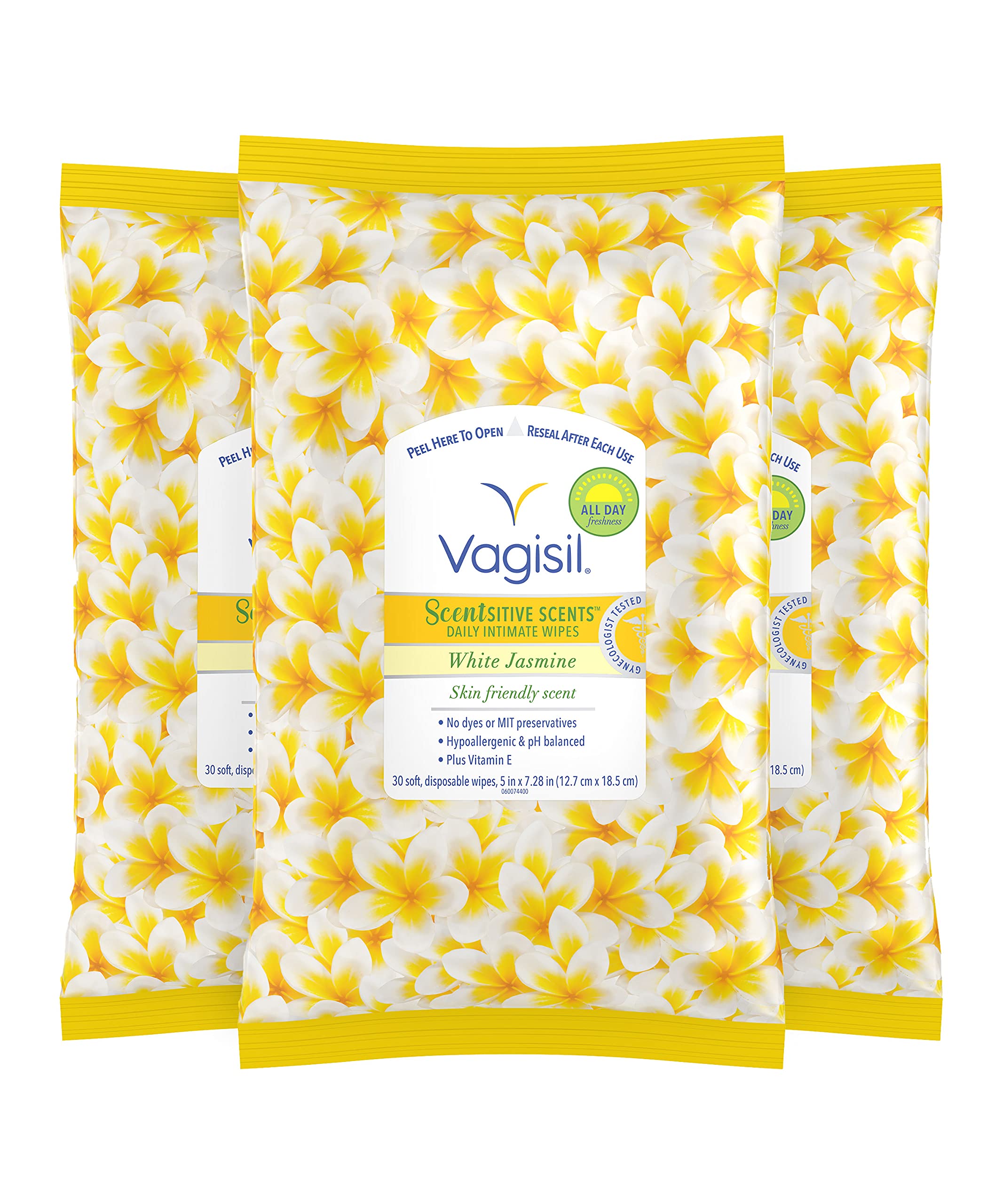 Vagisil Scentsitive Scents Daily Feminine Intimate Wipes for Women