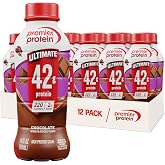 Premier Protein ULTIMATE 42g High Protein Shake, Chocolate, 12 Pack | 220 Calories, 2g Sugar, 24 Vitamins &amp; Minerals, Supports Muscle Health, Gluten-Free, Protein Snack, 14 oz