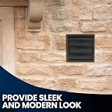 VENTS UK 100mm Black External Gravity Vent Grille 155x155mm view 5