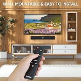 Saiyin 17-Inch Sound Bar 40W Bluetooth 5.3 Optical AUX Sub Out TV PC view 5