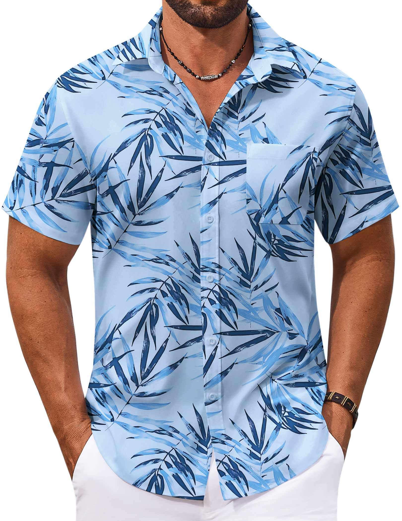 COOFANDY Men Shirts Summer Funny Hawaiian Shirts