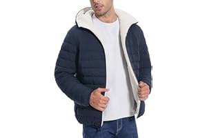 Pioneer Camp Men's Winter Puffer Jacket Sherpa Lined Hooded Water Resistant Midweight Warm Insulated Quilted Down Coat Parka
