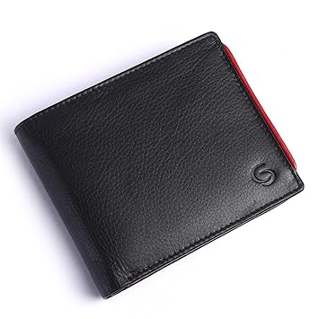 GETOREE Mens Black Florence Leather Wallet