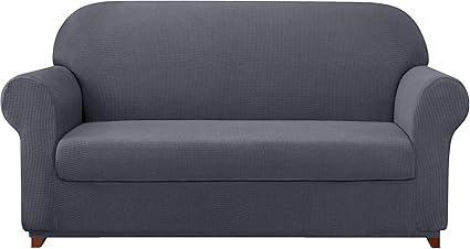 subrtex 2 piezas fundas sofa elasticas con funda de asiento separados fundas para sofa 1 2 3 plazas anti aranazos ajustable protector lavable 3