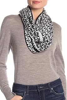 michael kors black and white scarf