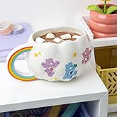 Care Bears Paladone Cloud Shaped Mug with Rainbow Handle - Officially Licensed 450ml Ceramic Coffee Cup for Hot Drinks, Tea, Hot Chocolate - Cute Collectible for Retro Pop Culture Fans