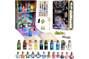 TIDALJAM Fairy Potions Kit - Magic Mixies Potion Kit with 22 Bottles | Ultimate Potion Making Kit for Kids | Christmas/Birthday Gifts for Girls & Boys Ages 6-12+ | Perfect for Crafts&Parties.