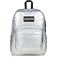 JanSport Superbreak Plus FX Backpack - Work, Travel, or Laptop Bag with Water Bottle Pocket - Surreal Shine​