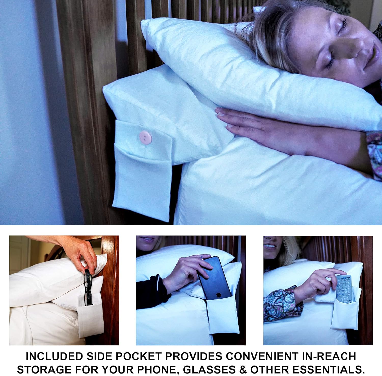 SnugStop Bed Wedge Mattress Wedge (King) Headboard Pillow Gap Filler Between Your Headboard and Mattress Don't Lose Your Pillow: Home & Kitchen