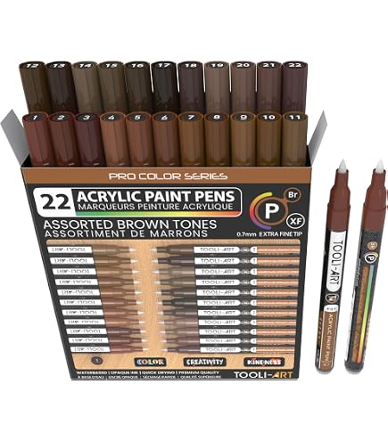 Marqueur Posca PC-5M – Pointe Ogive 1,8-2,5mm, Couleur Marron