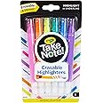 Crayola Take Note Erasable Highlighters, Cool School Supplies, Chisel Tip Markers, 6 Count, Pack of 2
