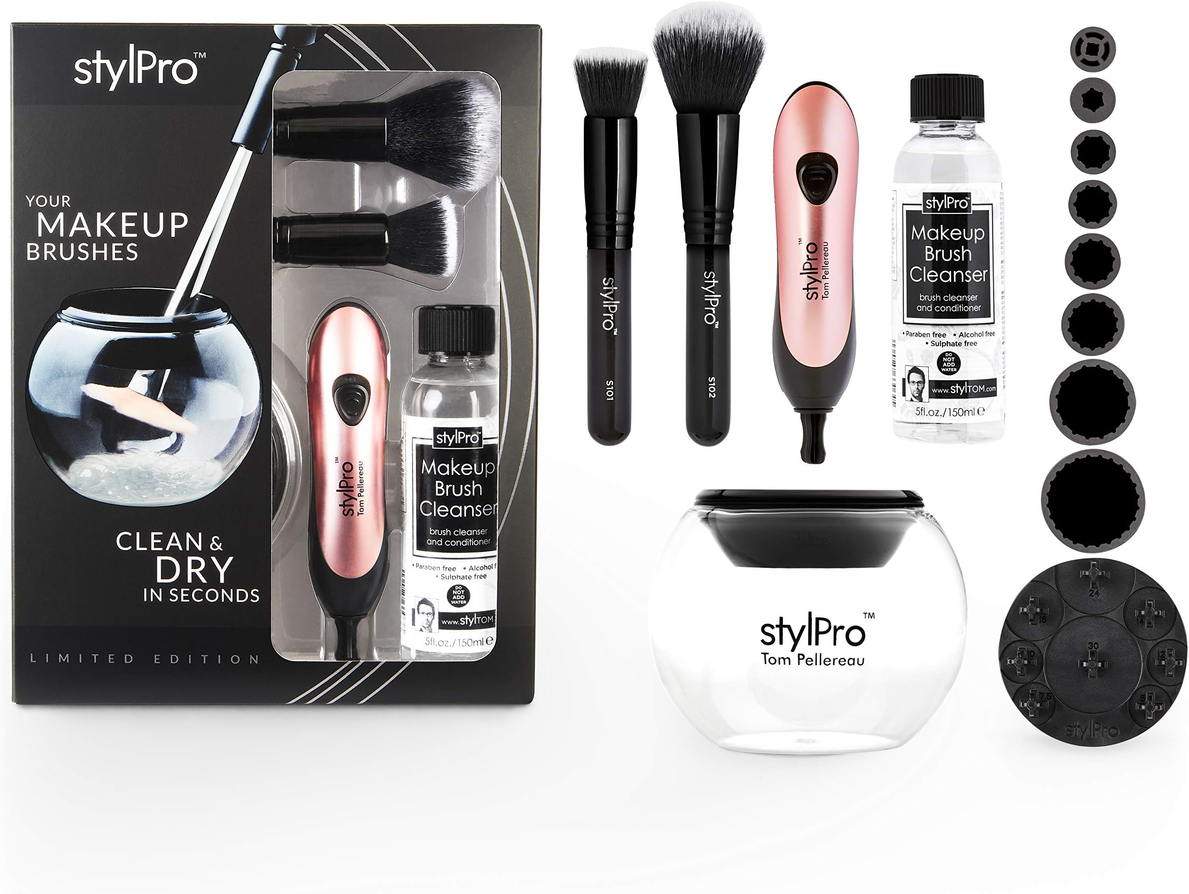 StylPro Makeup Brush Cleaner and Dryer Blush Gift Set