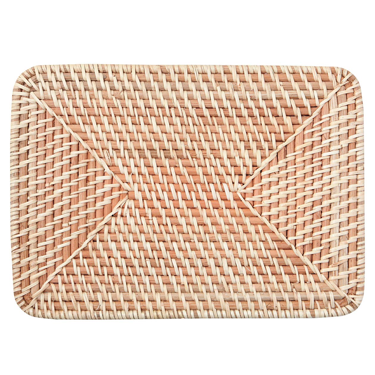 Muji Basket Lid, Rattan, Natural, 36cm Width x 26cm Length x 3cm Height