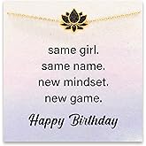 STORYJEWELLERY Lotus Bracelet in Brass, Unique Birthday Gifts for Women, 20th to 40th Birthday Ideas