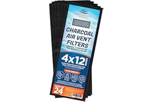 Charcoal Vent filters 4" x 12" (24Pack)