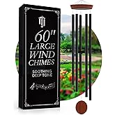 60" Extra Large Wind Chimes for Outside Deep Tone - Soothing Deep Tone Wind Chimes Outdoor Unique, Big Deep Tone Wind Chimes 
