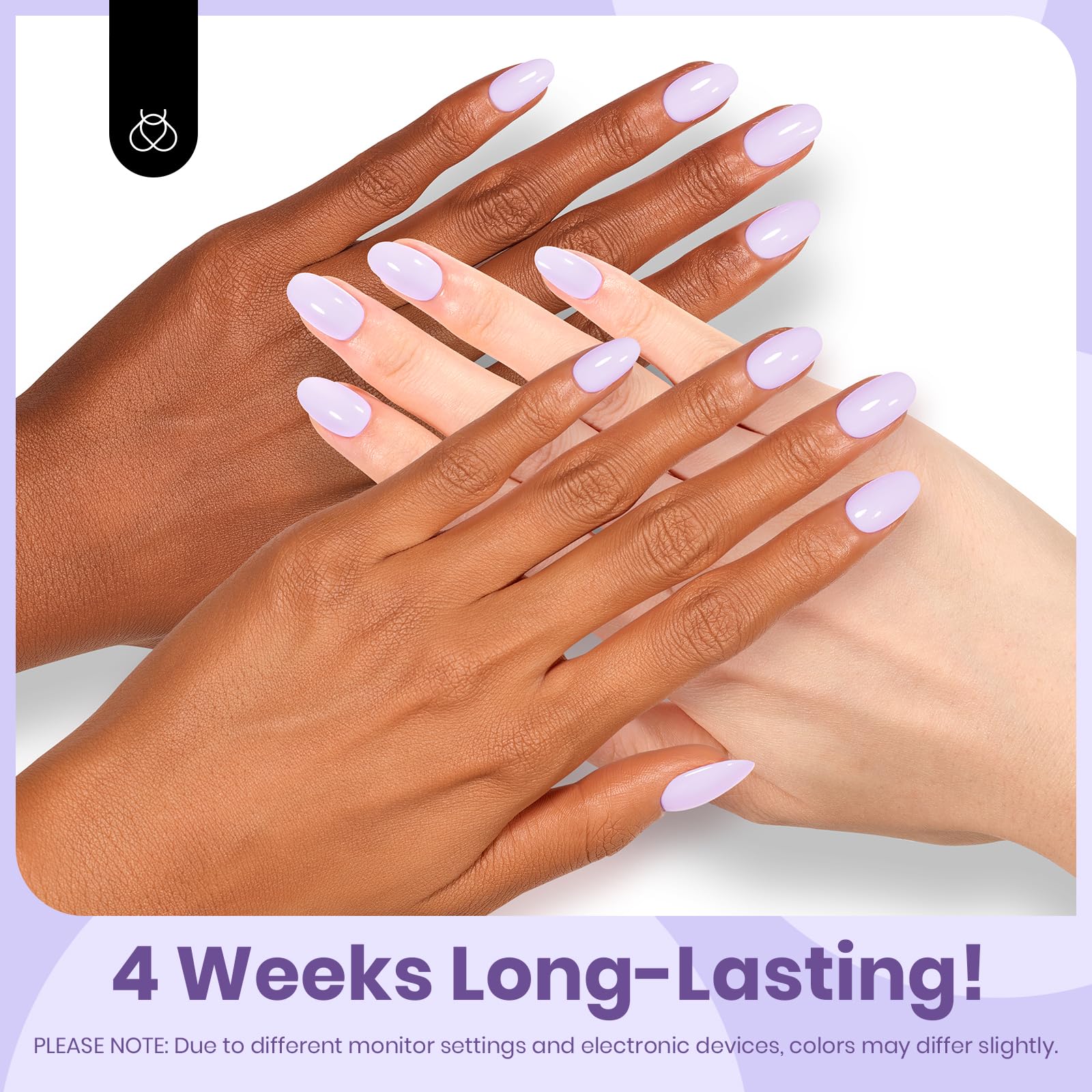 Beetles Purple Gel Nail Polish, Lavender Spring Gel Nail Polish 1Pcs 15ml High Gloss Soak Off Gel Polish Nail Art Manicure Salon - Image 5