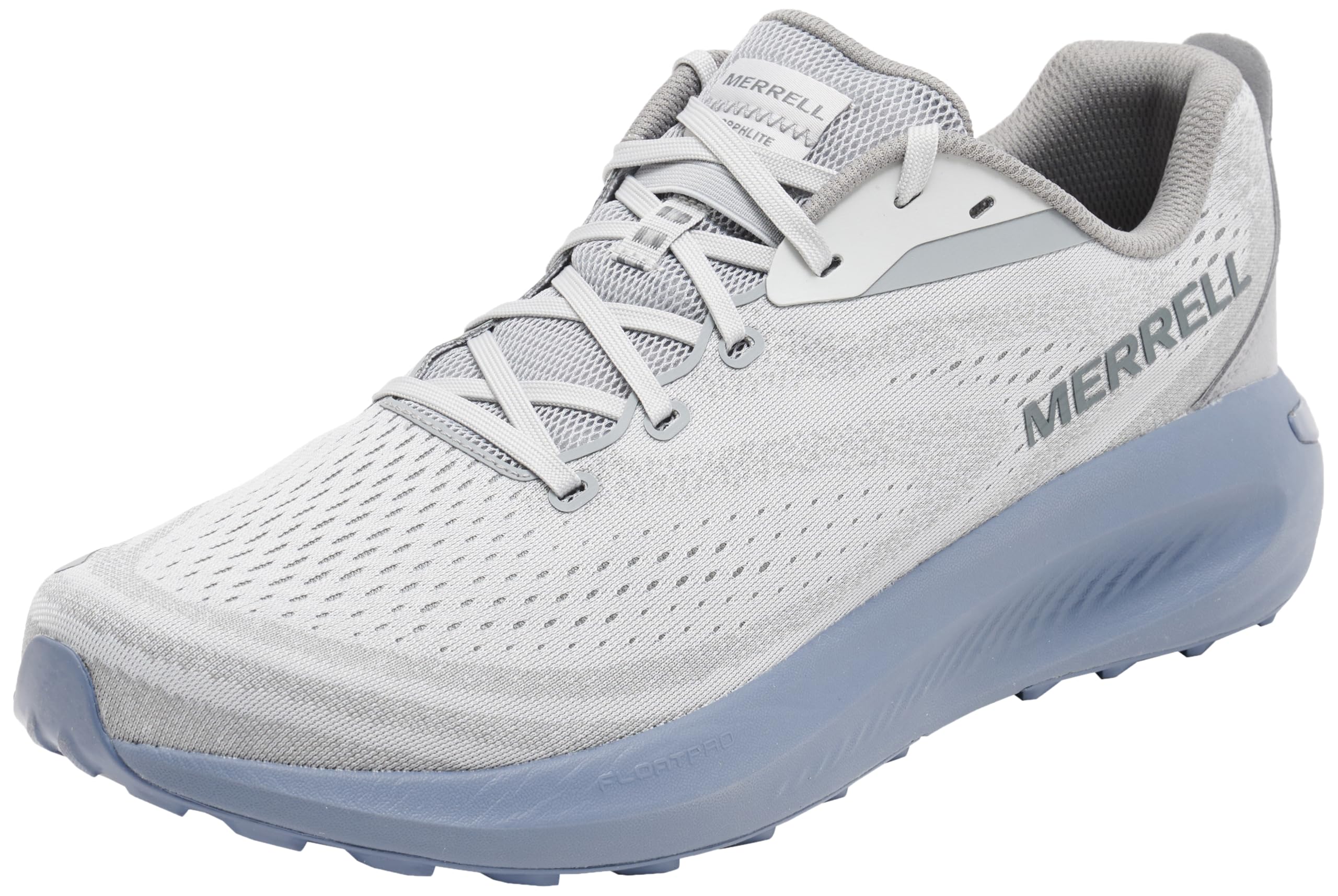 Merrell Men’s Morphlite Sneaker, Pigeon/Indigo, 15