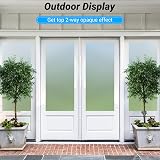 Funfox Frosted Window Film Privacy Vinyl 90x200cm Static Cling UV Protection view 7