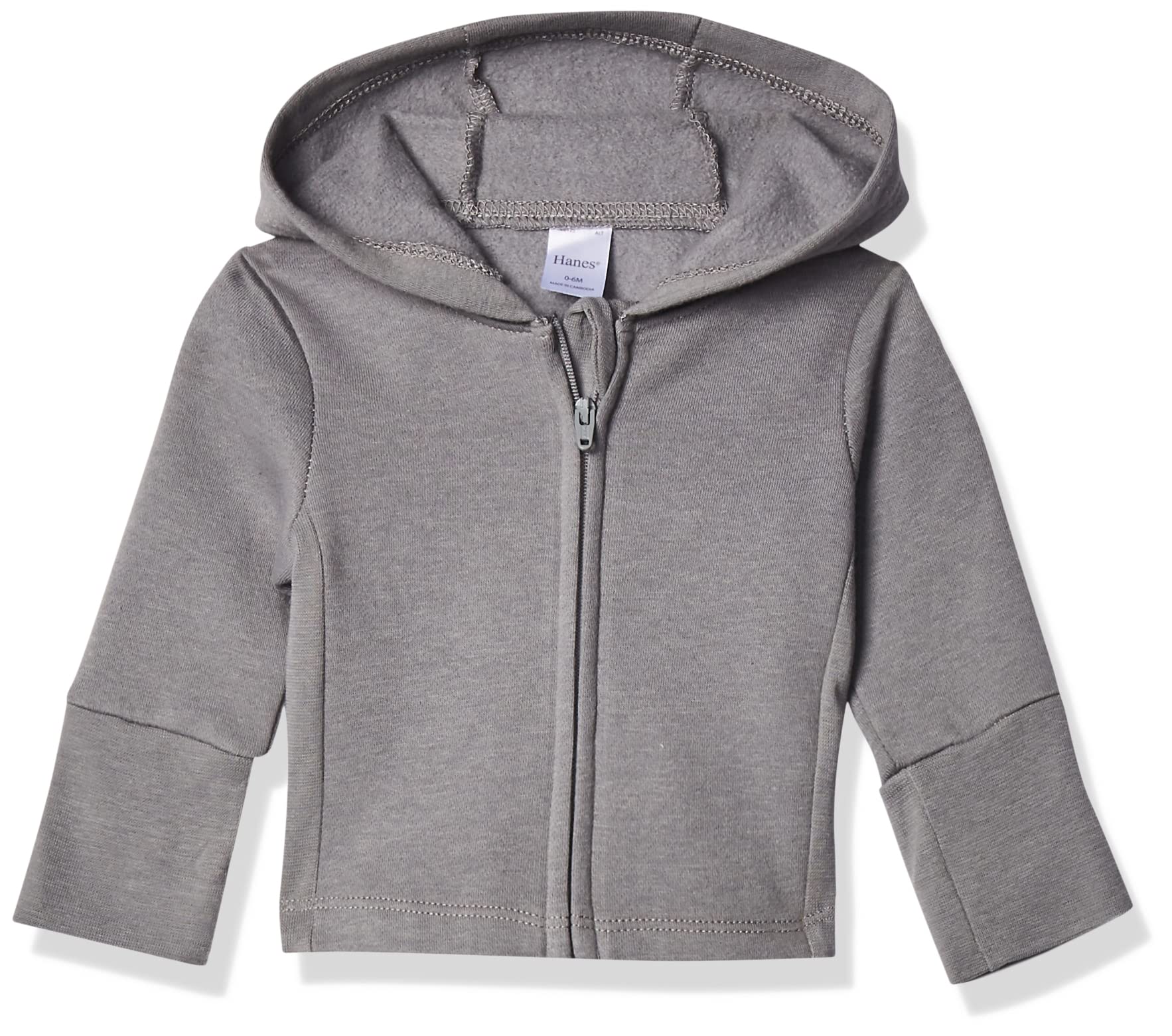 Photo 1 of Hanes unisex baby Ultimate Zippin Fleece Hoodie Hooded Sweatshirt, Dark Grey, 12-18 Months US