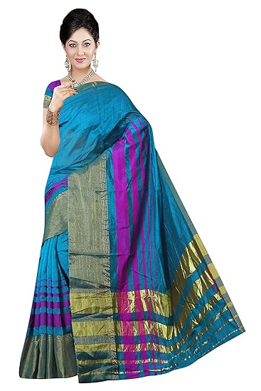 Winza Designer silk with blouse piece Saree