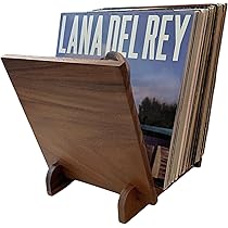 Supporto Per Vinile Now Playing - Espositore Per Dischi In Legno Con Design 3D, Stile Retrò - Foto 2