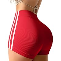 OQQ Women's 3-Piece Butt Lifting Yoga Shorts - High Waist Tummy Control Workout Pants