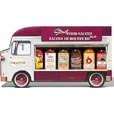 Thoughtfully Gourmet, Street Food Sauces Hot Sauce and BBQ Gift Set, Flavors: Diablo Wings Sauce, Louisiana and More, Vegan a