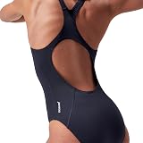 Speedo Women's Eco Endurance+ Medalist Swimsuit Athletic Fit Navy 34 view 4