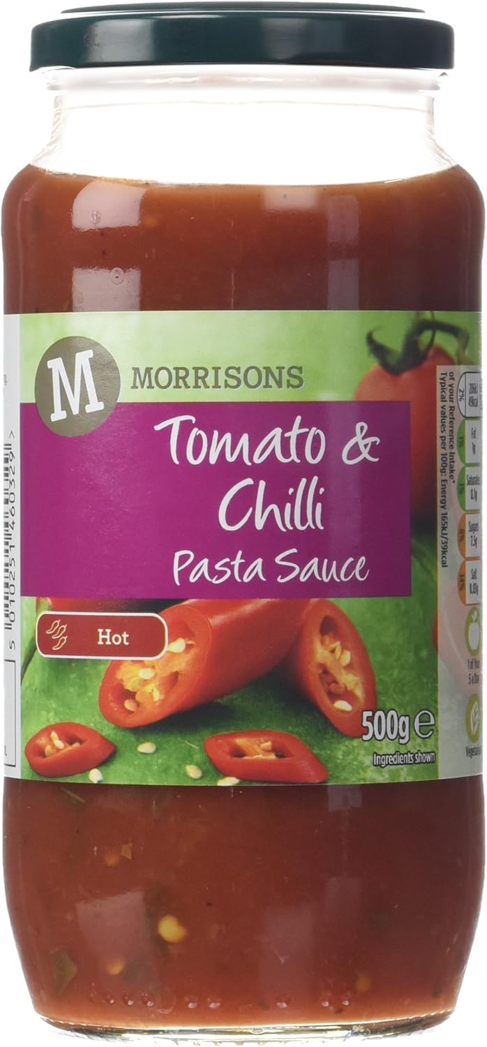 Morrisons Tomato and Chilli Pasta Sauce, 500g Amazon.co.uk Prime Pantry