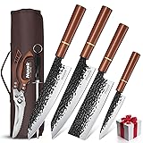 Huusk Japanese Knife Set 6pcs with Covers