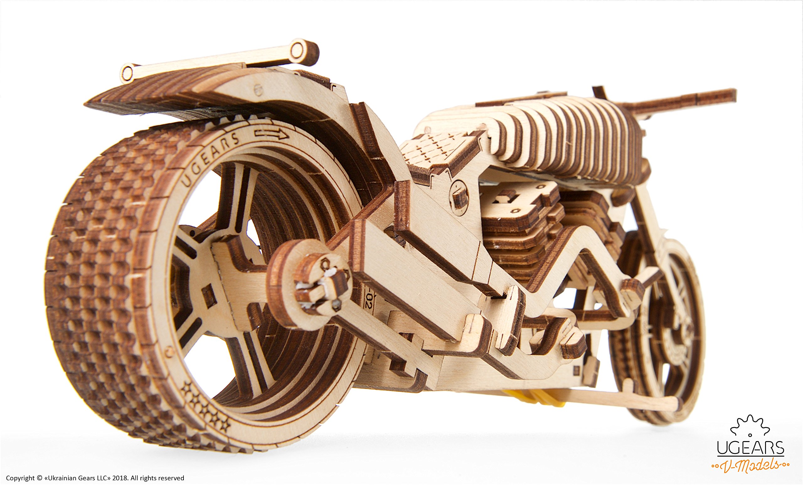 Wooden Bike, Vintage Vehicle, Mechanical Models, School Project, Automata Kit, Desk Dcor by Ugears - Image 8