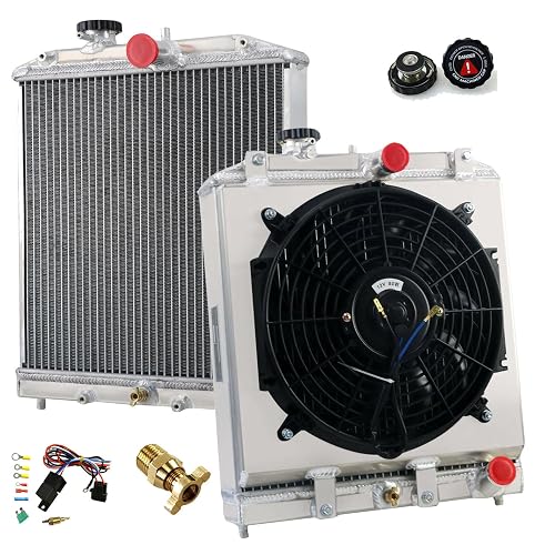 Aluminum Fan Shroud & Relay Kit For 1992-2000 Honda Civic, Del Sol, Integra Radiator