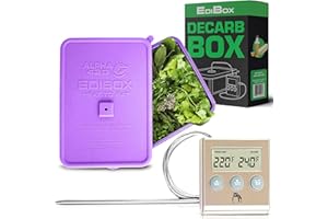 Decarboxylator Box, Silicone Baking Pan to Decarb & Infuse into Butter, Oils, & Tinctures, Kit for Magical Decarboxylation & 